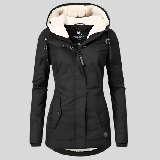 Gabriela | Damen Winterjacke mit Kapuzenfutter