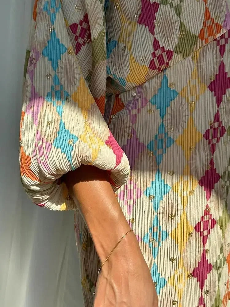 Karin | Damen Winter-Buntes Zweiteiliges Freizeit-Set