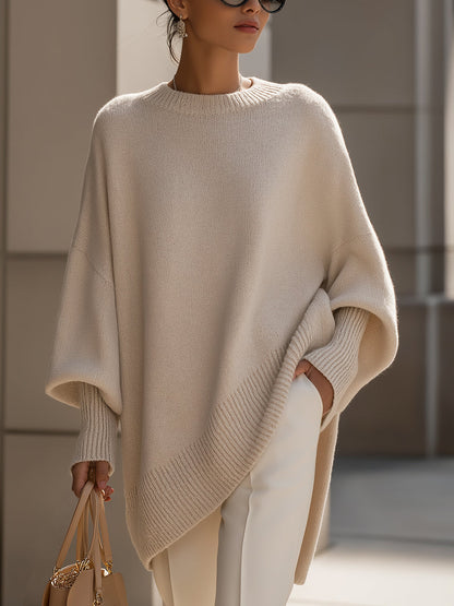 Sandra | Damen Eleganter Oversized Pullover