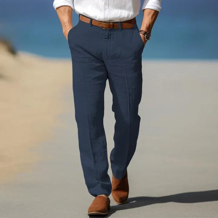 Elias | Herren Frühlings Klassische Gerade Bein Hose