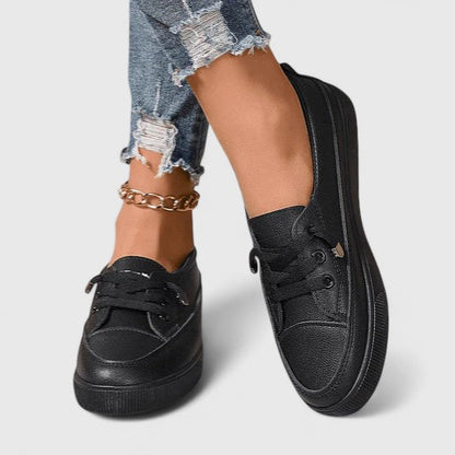 Karin | Damen Klassische Frühlings Schnür-Sneaker