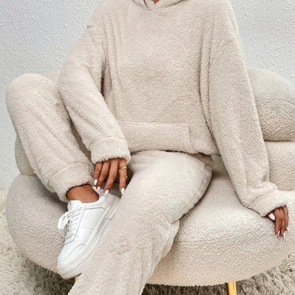 Lilian | Damen Frühlings Cozy Kapuzen-Loungewear-Set