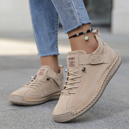 Leonie | Damen Lässige Schnürplattform-Sneaker