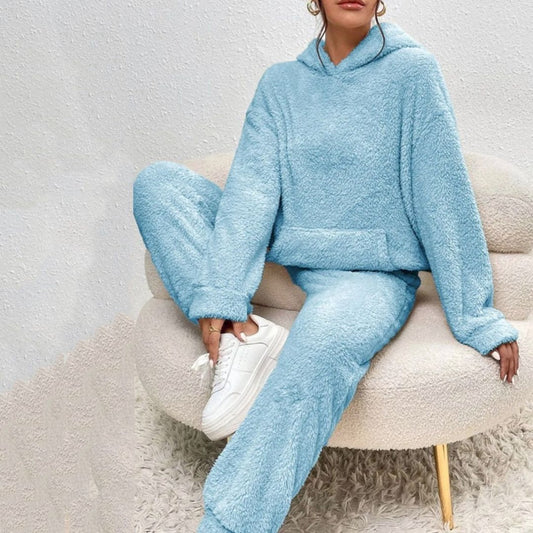 Lilian | Damen Frühlings Cozy Kapuzen-Loungewear-Set