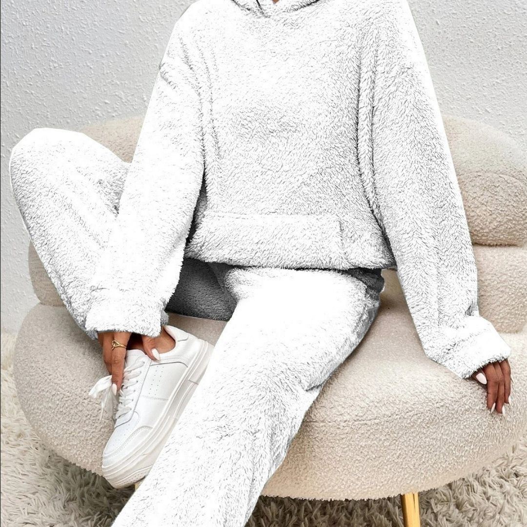 Lilian | Damen Frühlings Cozy Kapuzen-Loungewear-Set