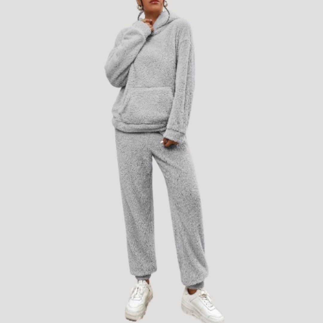 Lilian | Damen Frühlings Cozy Kapuzen-Loungewear-Set