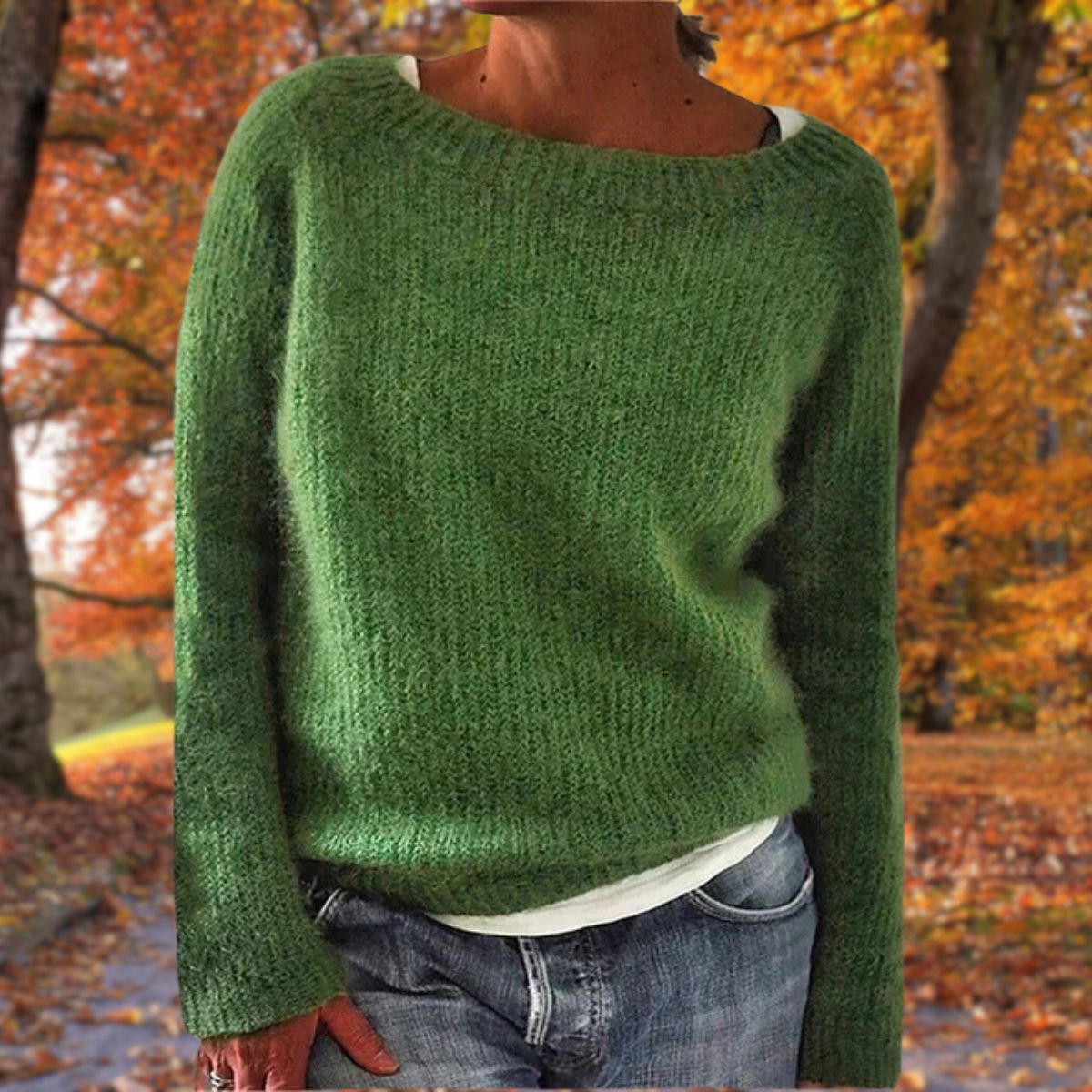 Felicia | Damen Gemütlicher Pullover im Lockeren Herbststil