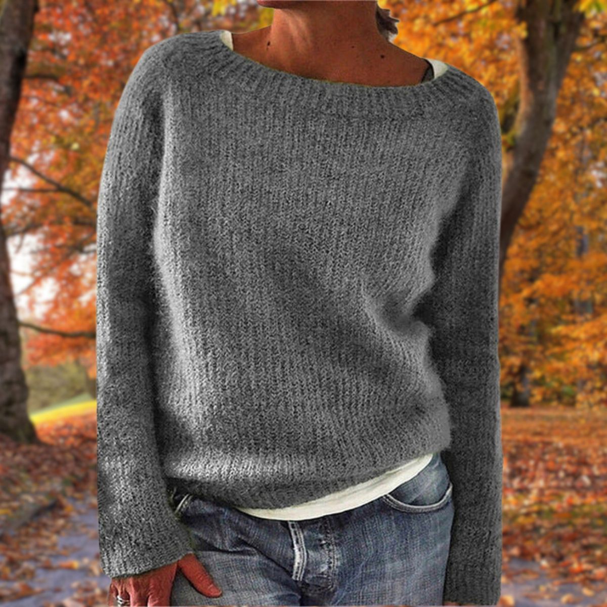 Felicia | Damen Gemütlicher Pullover im Lockeren Herbststil