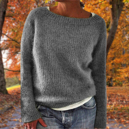 Felicia | Damen Gemütlicher Pullover im Lockeren Herbststil