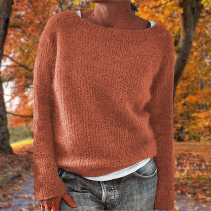 Felicia | Damen Gemütlicher Pullover im Lockeren Herbststil