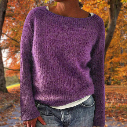 Felicia | Damen Gemütlicher Pullover im Lockeren Herbststil