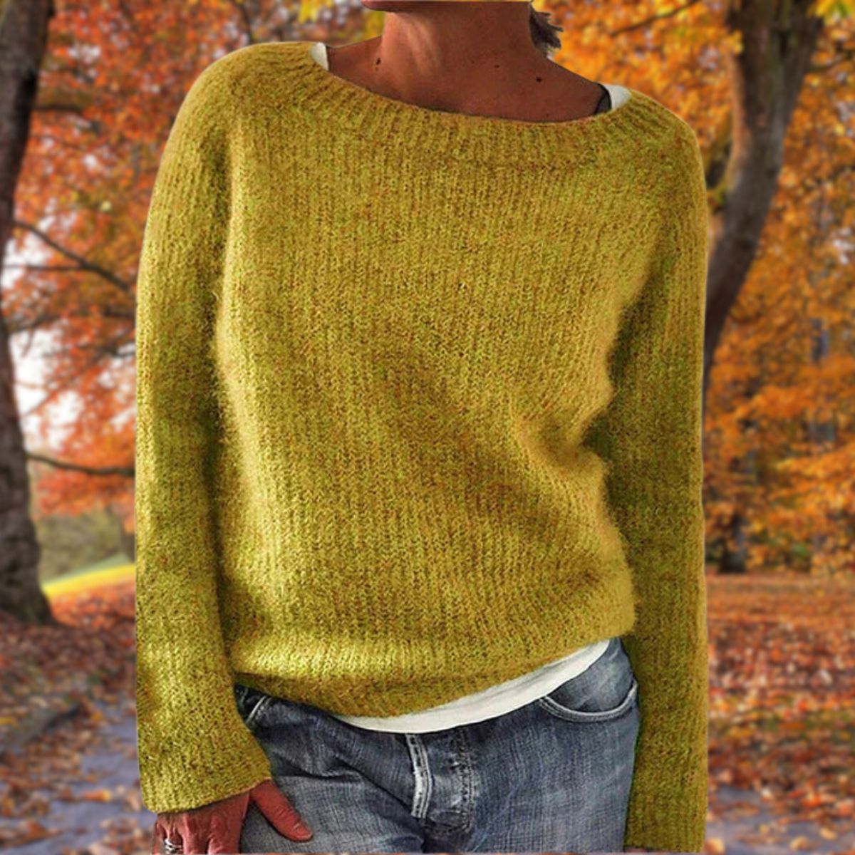 Felicia | Damen Gemütlicher Pullover im Lockeren Herbststil