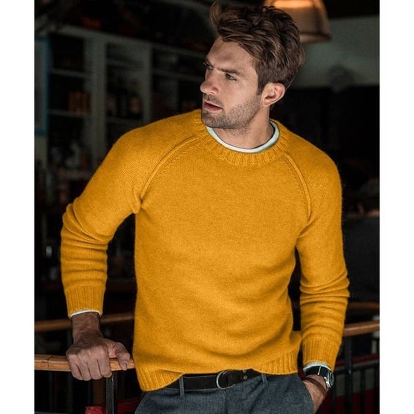 Bruno | Herren Langarm Rundhals Pullover