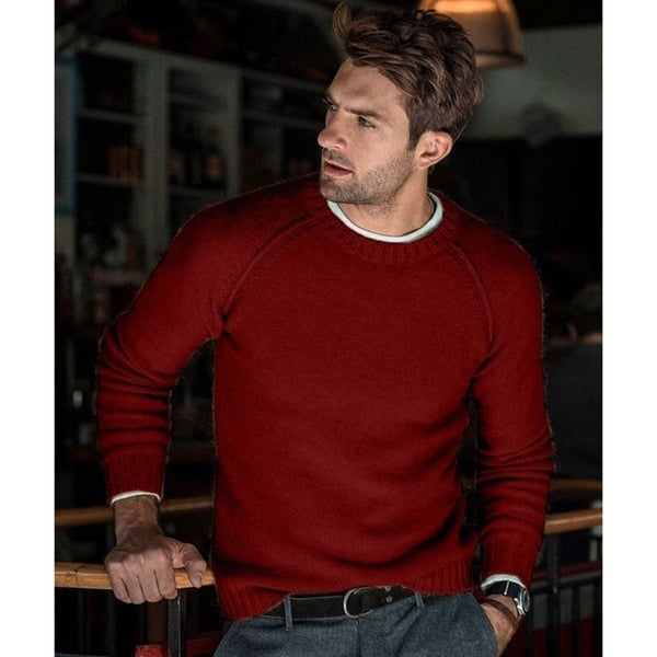 Bruno | Herren Langarm Rundhals Pullover