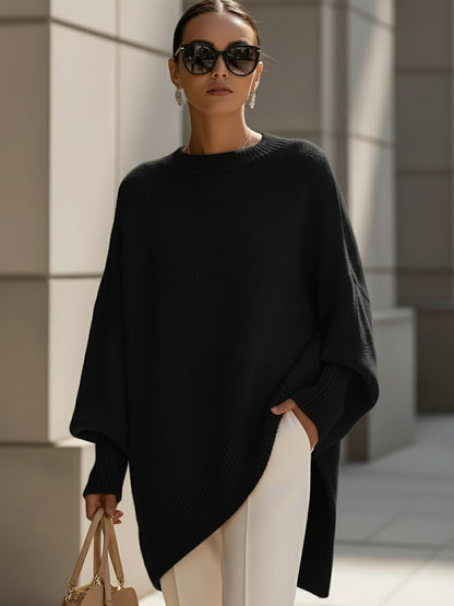 Sandra | Damen Eleganter Oversized Pullover
