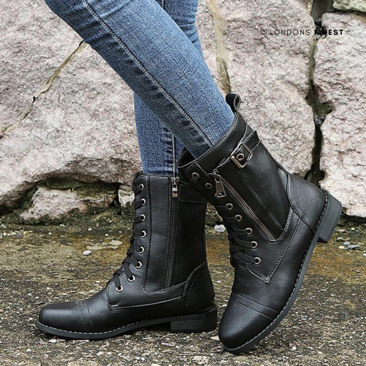 Anja | Damen Orthopädische Winterstiefel mit Schnürung