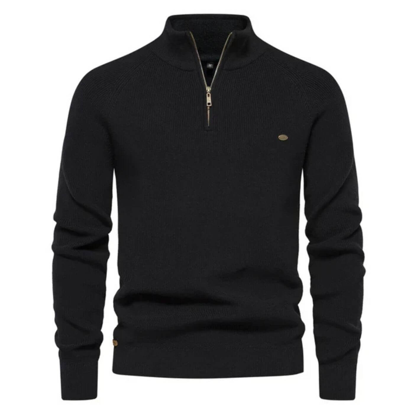 Christoph | Herren Zip-Kragen Langarm Pullover