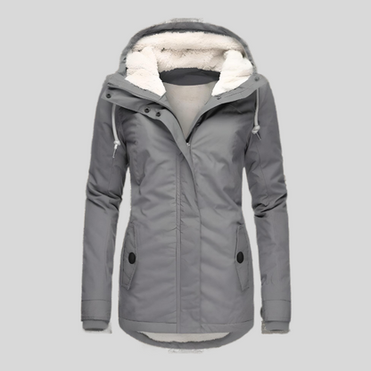 Gabriela | Damen Winterjacke mit Kapuzenfutter