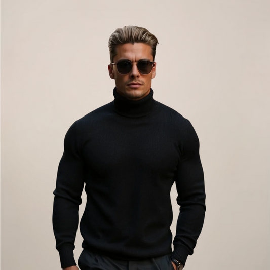 Hendrik | Herren Frühling Rollkragenpullover