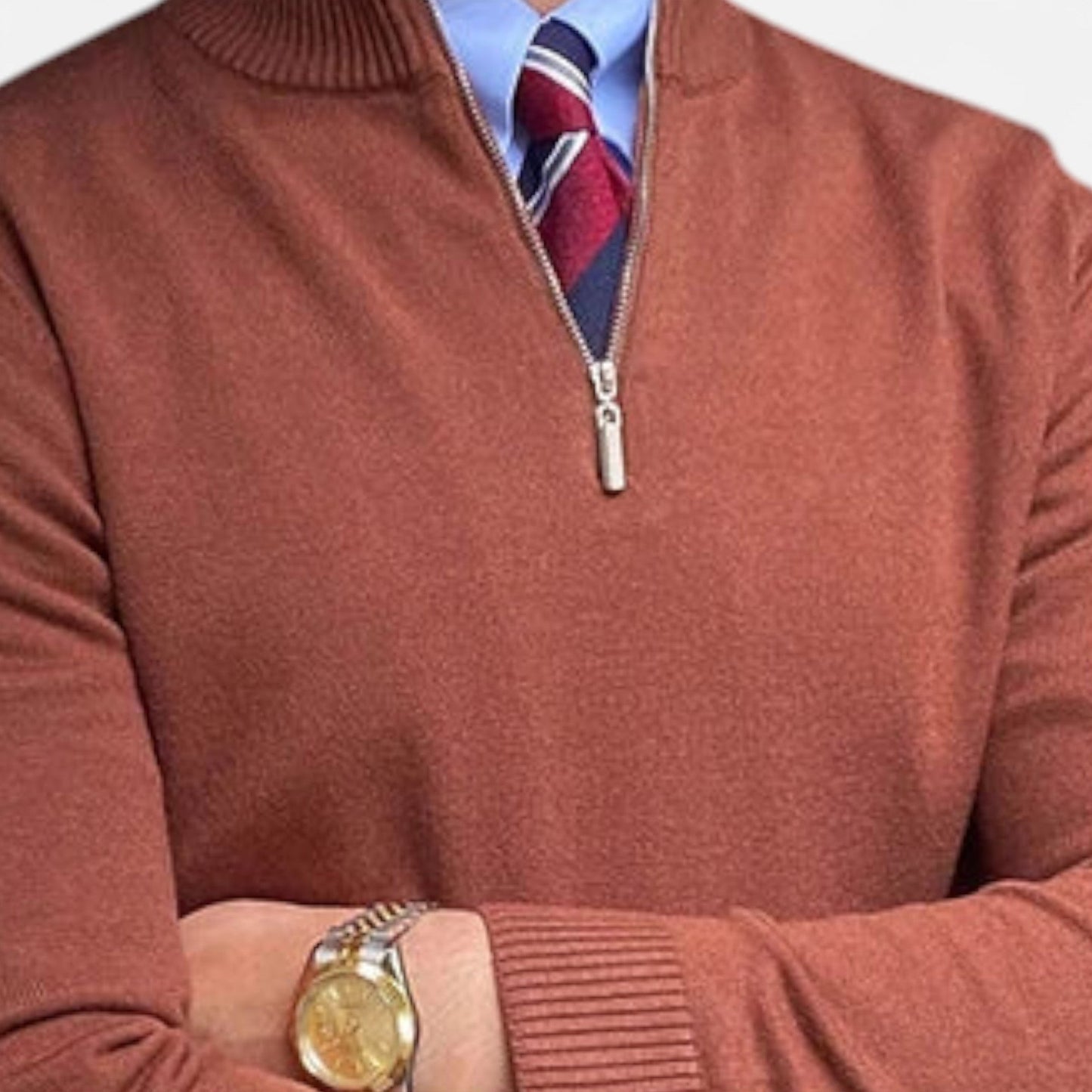 Johann | Herren Frühling Pullover mit Halbem Reißverschluss