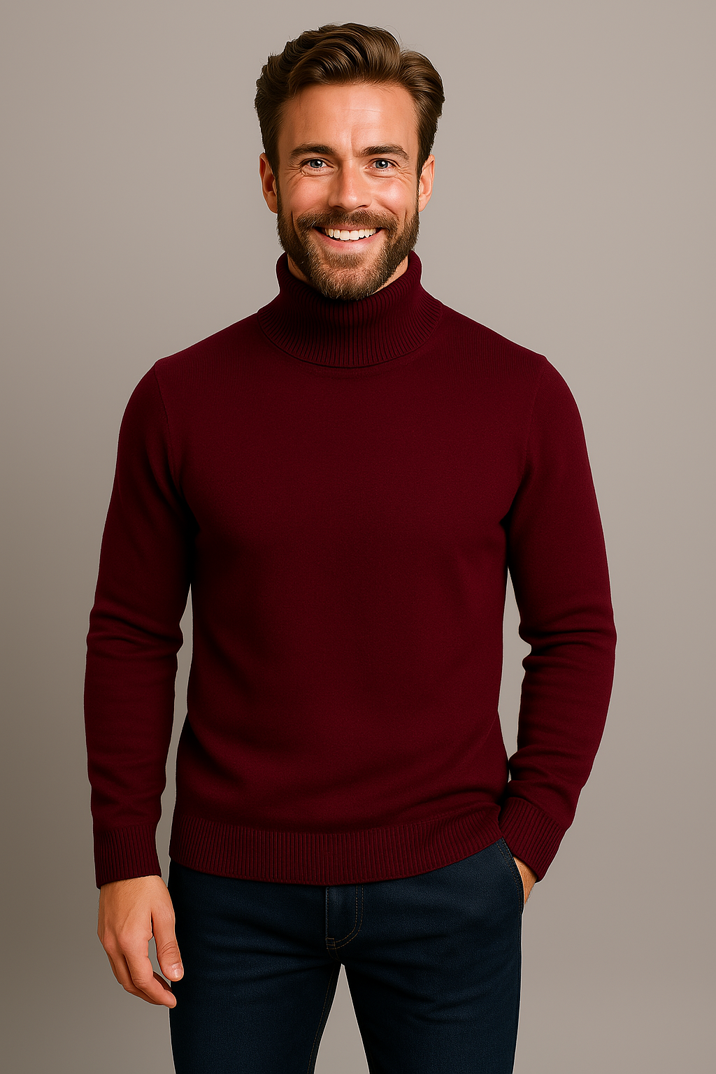 Janosch | Herren Frühling Rollkragenpullover