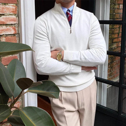 Daniel | Herren Frühlings Half-Zip Langarm Pullover