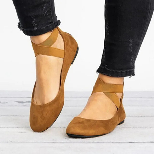 Verena | Bequeme Ballerinas mit Knöchelriemen