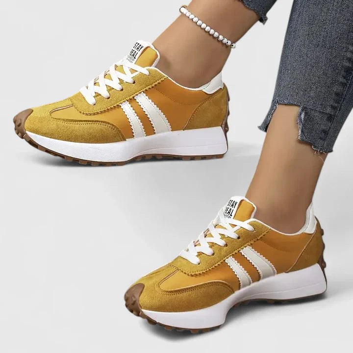 Johanna | Damen Frühlings Retro Schnür-Sneaker