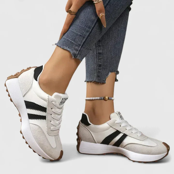 Johanna | Damen Frühlings Retro Schnür-Sneaker