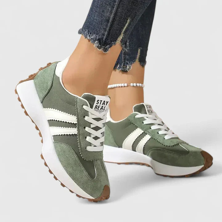 Johanna | Damen Frühlings Retro Schnür-Sneaker