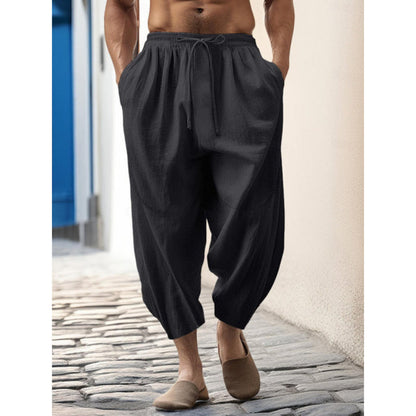 Anton | Herren Frühling Cropped Hose mit Relaxed Fit