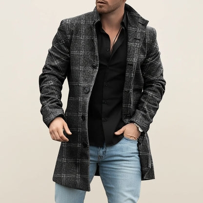 Viktor | Herren Winter Mantel im Patchwork-Stil