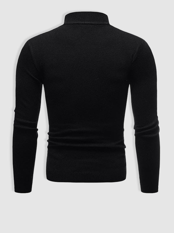 Walter | Herren Frühlings Slim Fit Rollkragenpullover