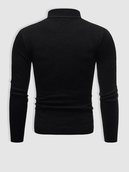 Walter | Herren Frühlings Slim Fit Rollkragenpullover