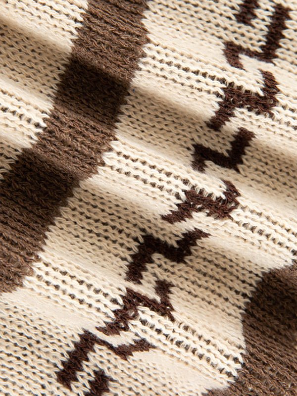 Emil | Herren Frühlings Gemusterter Cardigan Mit Reißverschluss