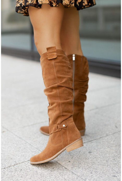 Tanja | Damen Winter Over-the-Knee Stiefel mit Reißverschluss