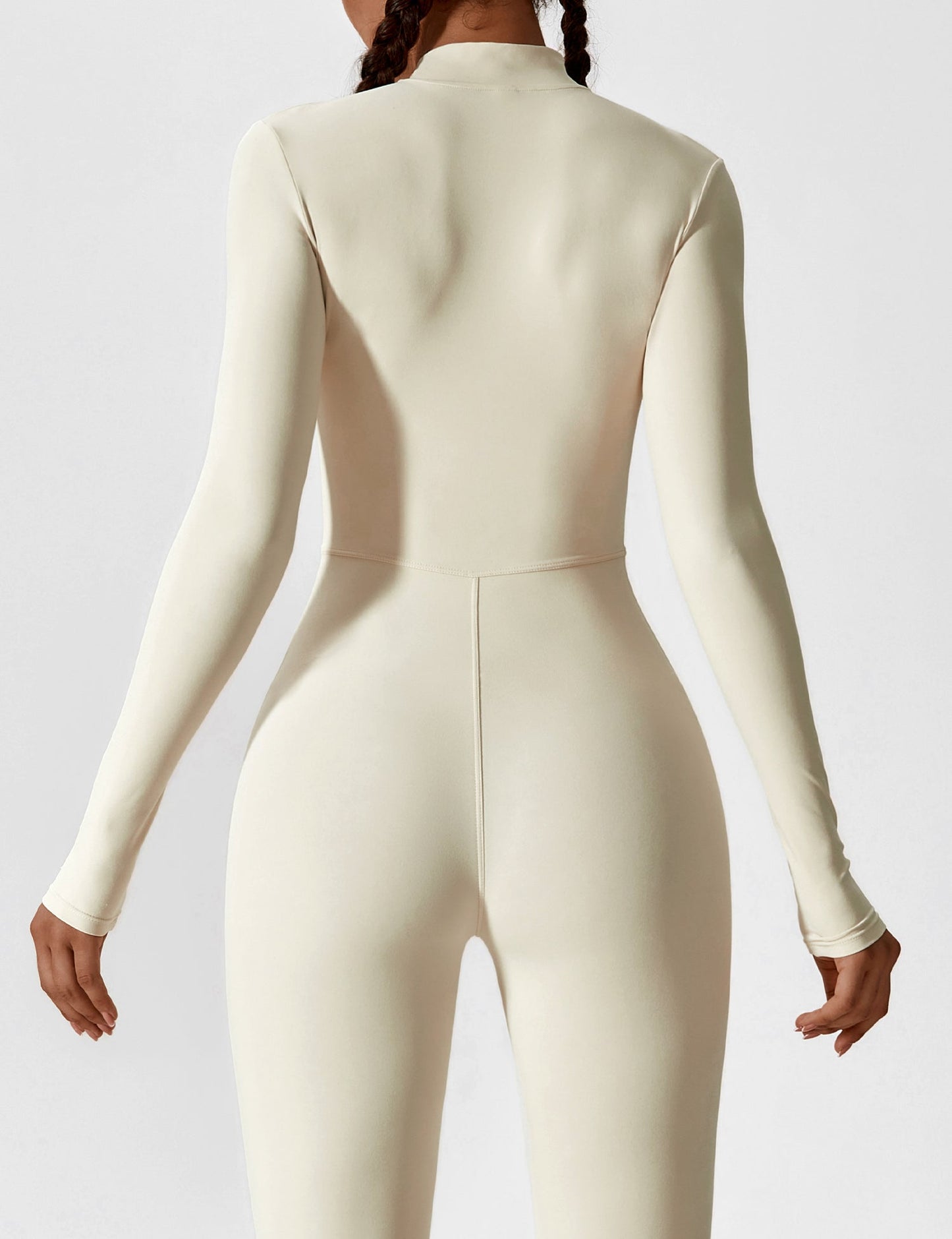 Regine | Damen Frühlings Stretch Zip-Up Jumpsuit