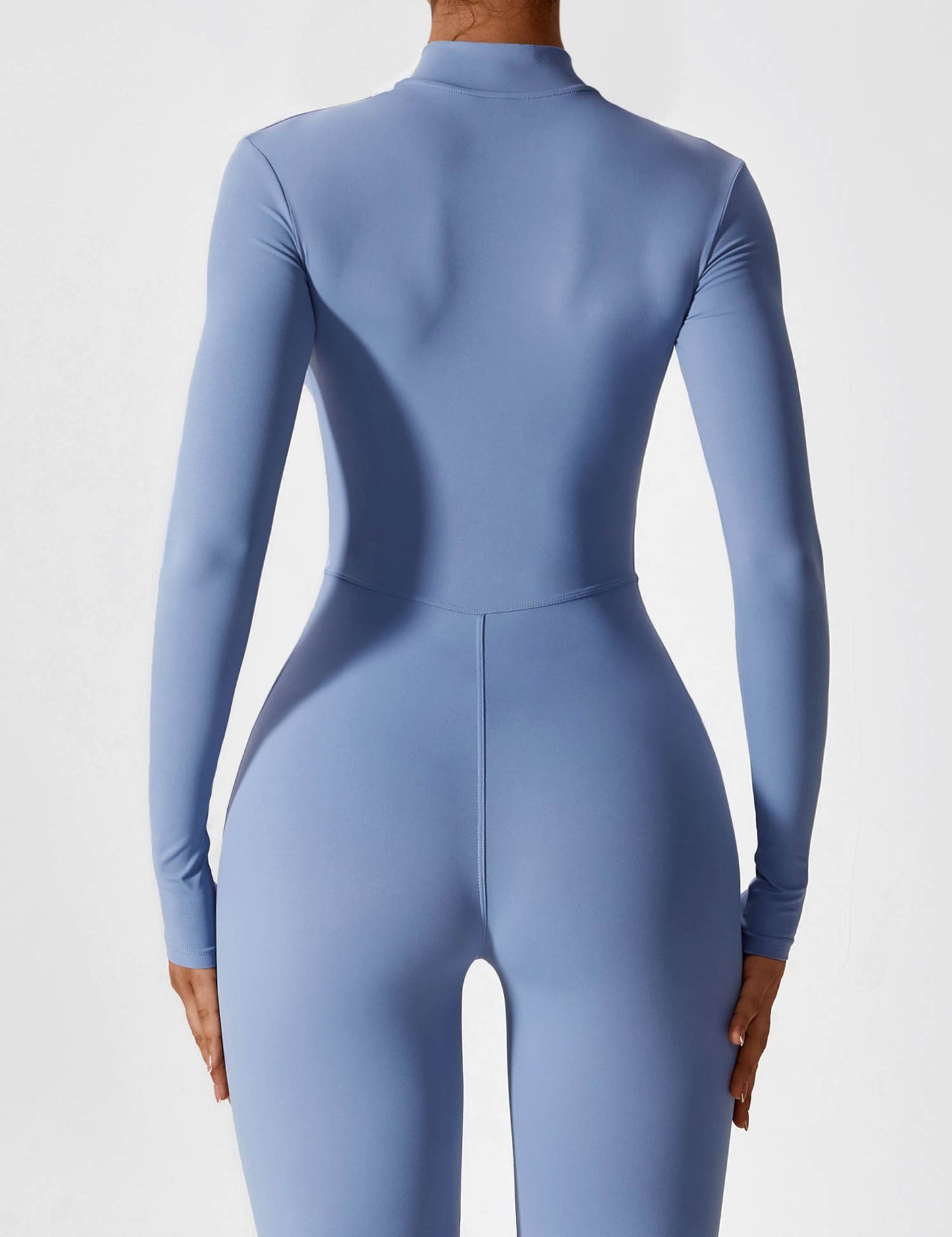Regine | Damen Frühlings Stretch Zip-Up Jumpsuit