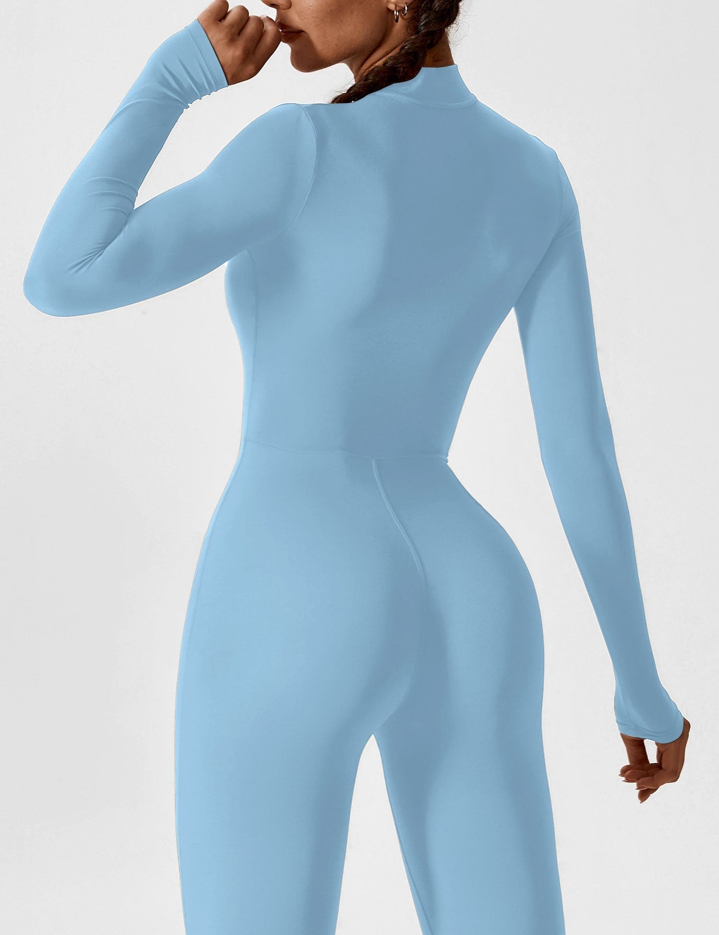 Regine | Damen Frühlings Stretch Zip-Up Jumpsuit